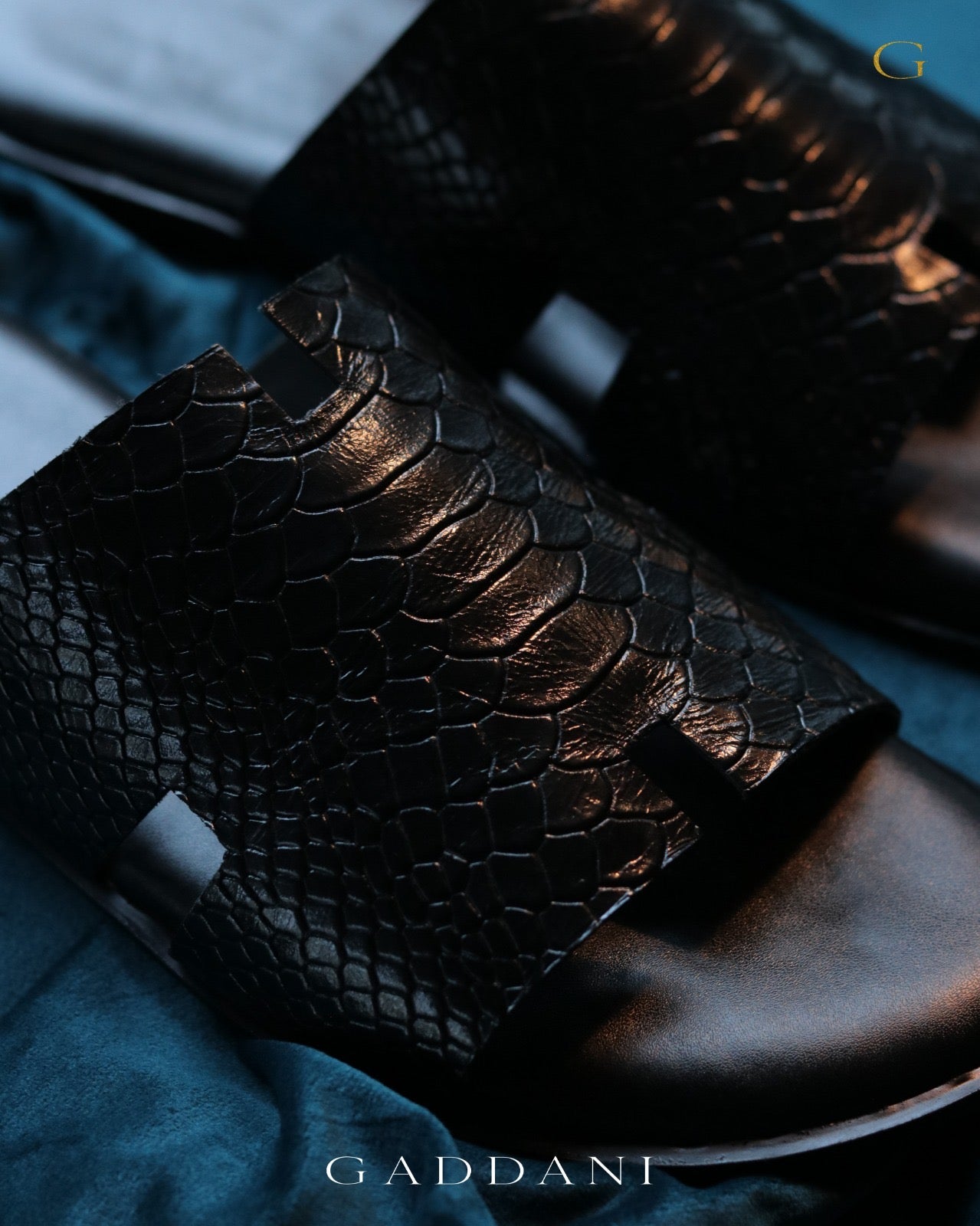 Luxe Croc Slides