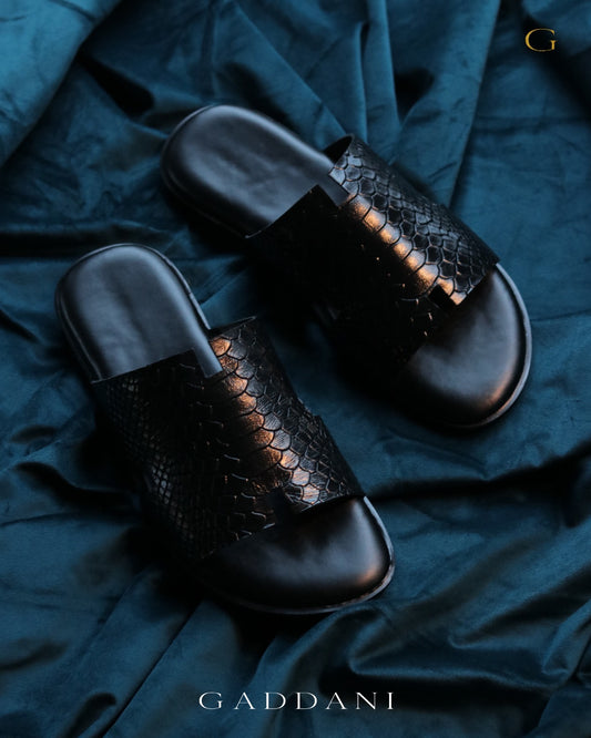 Luxe Croc Slides